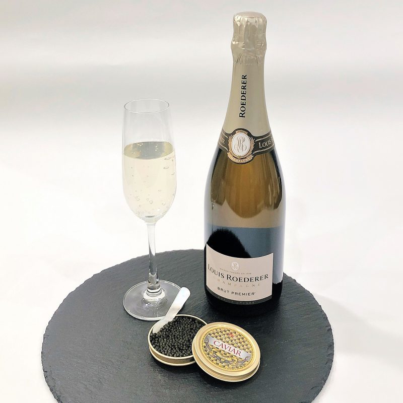 Three Stars Caviar OSCIETRA（オシェトラ）30g ＆ ルイ・ロデレール・ブリュット・プルミエ ギフトセット - 画像 (2)